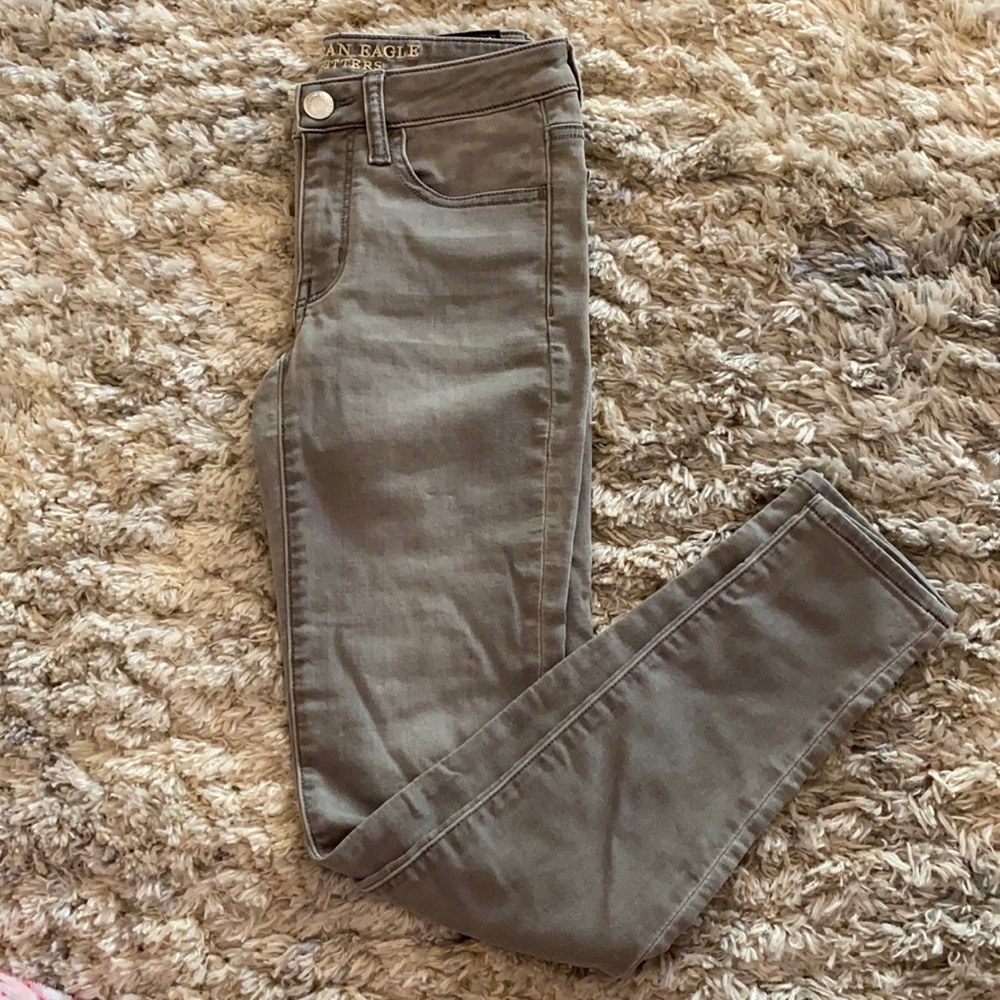 American Eagle Super Stretch Jegging Gray